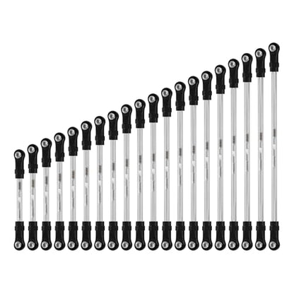 INJORA Stainless Steel Builders Links with Rod Ends for TRX4 SCX10 1/10 RC Crawler Car Upgrade(95mm) - size: 95mm