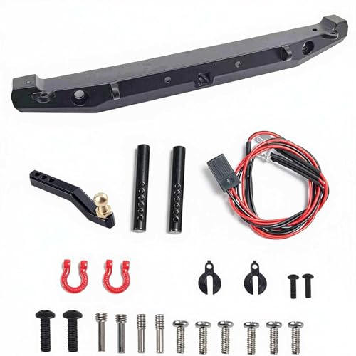 Aluminum Rear Bumper Upgrade for TRX-4 Axial SCX10 90046 90047 SCX10 II 1/10 RC Crawler