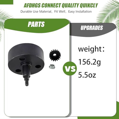 Alloy Clutch Bell and 17T Hardened Steel Pinion Gear Upgrade Set for 1/5 RC Hpi Baja 5B 5T 5SC - Enhanced Nut Fastening