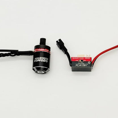 furitek MicroModo SENSORED 2026 Brushless Outrunner Power System for TRX-4M - Remote Control Car, RC Cars, RC Crawler Electronics Upgrades (FUR-2764)
