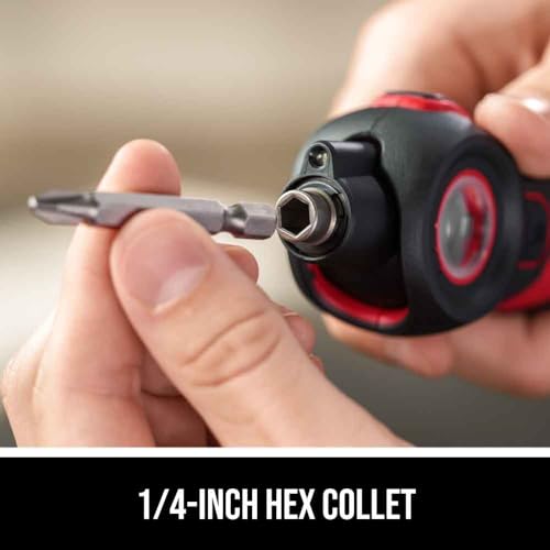 SKIL Twist 2.0 Rechargeable 4V Screwdriver with Pivoting Head, Torque Setting, USB-C Charging Cable & 2PC Bit Set-SD5619-01