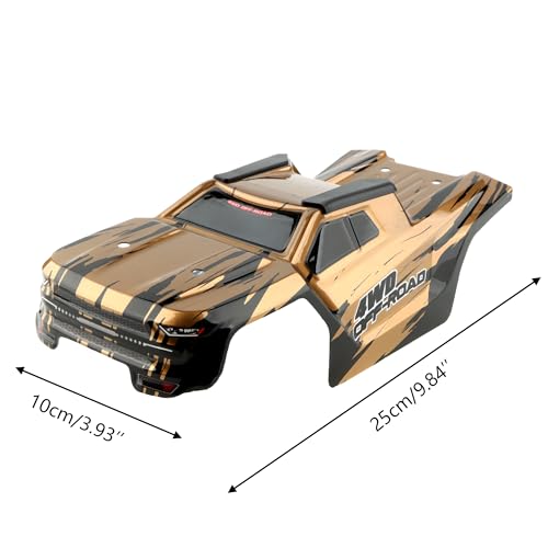 H14BM RC Car Car Shell Body Shell Cover 1430D2 Accessories Spare Parts for 1/14 Scale H14BM 14210 JC14EP HP141 HP141S 1:14 Brushless RC Trucks Vehicle (Gold) - color: Gold