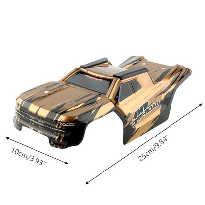 H14BM RC Car Car Shell Body Shell Cover 1430D2 Accessories Spare Parts for 1/14 Scale H14BM 14210 JC14EP HP141 HP141S 1:14 Brushless RC Trucks Vehicle (Gold) - color: Gold