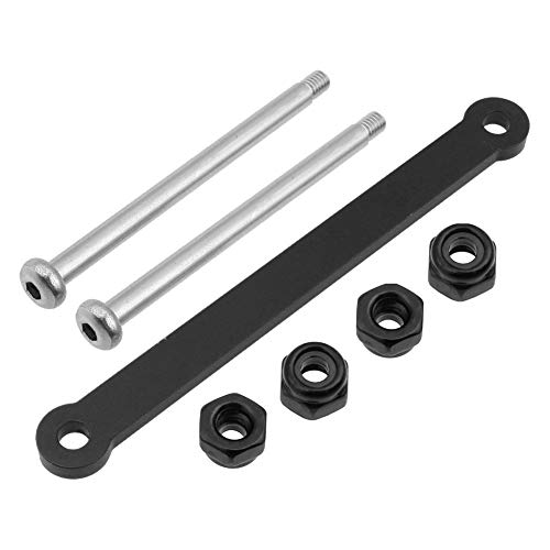 Hobbypark Aluminum Tie Bar and Suspension Hinge Pins for 2WD Traxxas Rustler VXL Slash Stampede Bandit Nitro Sport,Replacement of 2532 2640 (Black) - color: Black