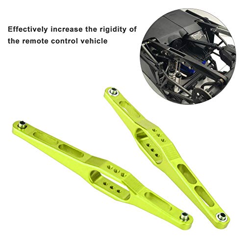 Rear Suspension Arm, Durable Metal 2pcs Set Rear Trailing Arms for RC Car Enthusiasts Off-Road Racing and Track Performance(Green 0023G)