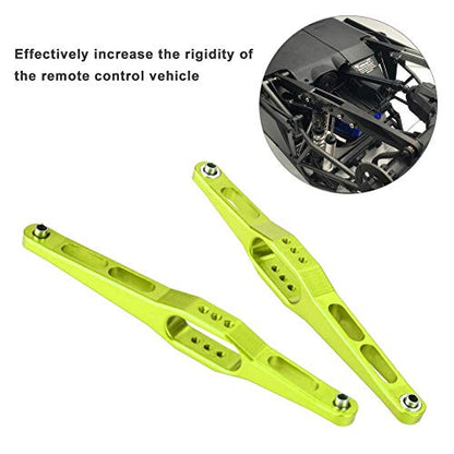 Rear Suspension Arm, Durable Metal 2pcs Set Rear Trailing Arms for RC Car Enthusiasts Off-Road Racing and Track Performance(Green 0023G)