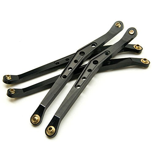 8Pcs Lower & Upper Suspension Link Linkage Set for 1/10 Axial Wraith 90018 | Aluminum Alloy,Length (center distance between two holes):123mm,3mm Ball End Hole