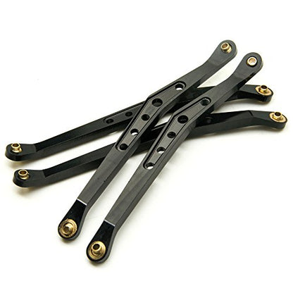 8Pcs Lower & Upper Suspension Link Linkage Set for 1/10 Axial Wraith 90018 | Aluminum Alloy,Length (center distance between two holes):123mm,3mm Ball End Hole