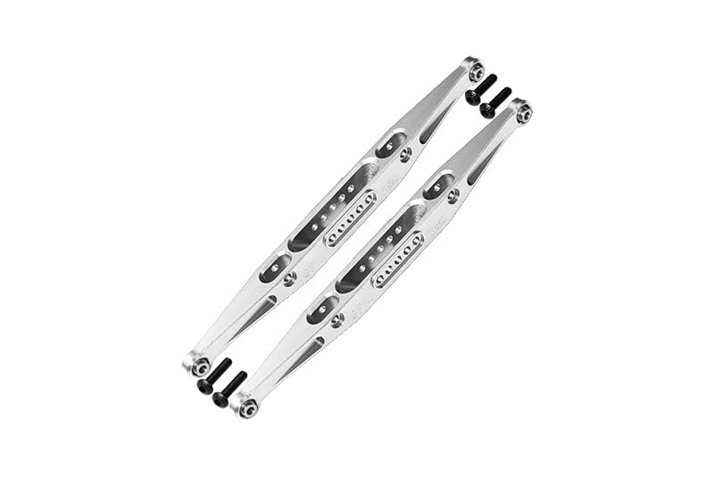 GPM 7075 Alloy Rear Lower Trailing Arms for LOSI 1/10 Baja Rey Desert Truck-Los03008 - color: Silver