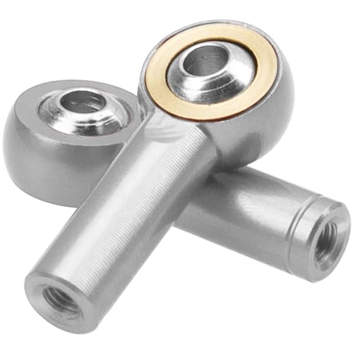 10Pack Vgoohobby Aluminum CW CCW M3 Link Rod Tie Rod End Ball Head Joint Holder 26mm Compatible with Axial Redcat HSP Traxxas HPI 1/10 RC Car Truck DIY Robot Boat Airplane (Silver) - color: Silver