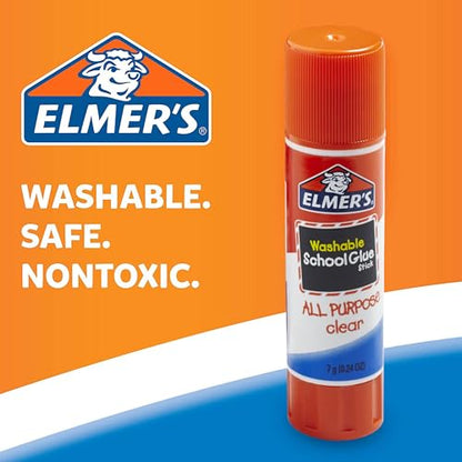 Elmer's All Purpose School Glue Sticks, Washable, 22 Grams, 30 Count - Classroom, Arts & Crafts, #1 Teacher Brand - size: 30 Count, Giant Sticks