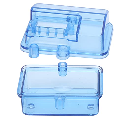 Pissente RC Receiving Box, 2Sets Transparent Blue Plastic RC Receiver Box Radio Receiver Protector Receiving Box for RC Car Boat Model Car Accessories, 2.1x1.5x1.3 in