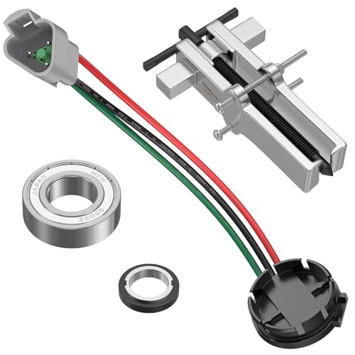 CLUBRALLY Club Car Speed Sensor and GE Magnet Kit for Golf Cart DS IQ & Precedent with GE Motor Only OEM#102265601 120402100 - color: Black and Silver