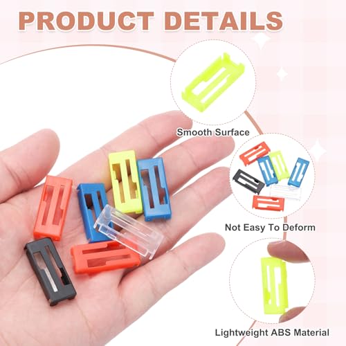 MECCANIXITY 40 Pcs Servo Extension Cable Clips, Servo Cable Safety Connector Lead Wire Buckle Lock for RC Car Plane Boat DIY Y Adapter Cable, Yellow - color: Yellow
