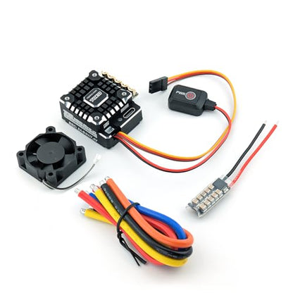 SKYRC Toro TS160-PRO V2 Aluminum Racing Competition Sensored ESC, 160A/850A, 2-3S LiPo, BEC 6.0V/7.4V up to 15A, RC Gears App (Bluetooth dongle Required)