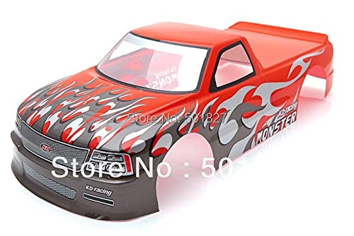Replacement Part For NO:029 Red/green Rc Parts PVC 1/10 Painted Shell Body For 1:10 RC Truck 190mm - (Color: Light Grey)