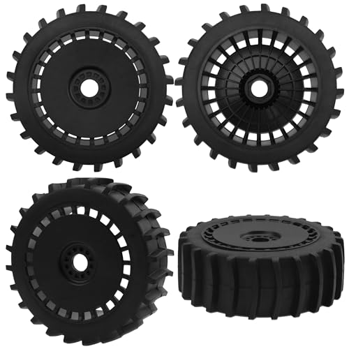4PCS RC 1/8 Paddle Buggy Tires 17mm Hex Wheels Compatible with Arrma Typhon Traxxas Losi HPI Redcat Snow Sand Desert Tires 1/8 Off Road Buggy