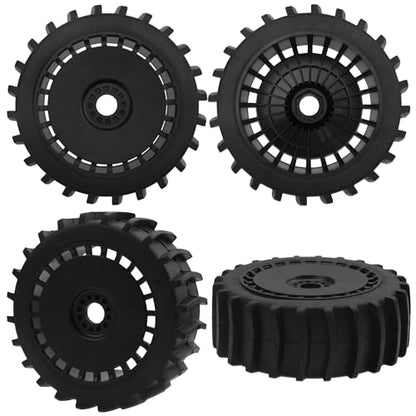 4PCS RC 1/8 Paddle Buggy Tires 17mm Hex Wheels Compatible with Arrma Typhon Traxxas Losi HPI Redcat Snow Sand Desert Tires 1/8 Off Road Buggy