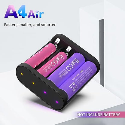 A4 Air AA Battery Charger 10W 1.5A DC AAA Smart Charger USB Input Wireless for 10500 12500 NiMH NiCd Li-lon LiFePO4 Battery - color: ISDT23