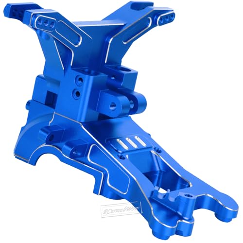 RC Transmission Case Upgrades Part for 1/10 Kraton 4x4 4S V2 BLX,Outcast 4x4 4S V2 BLX,Alloy Aluminium Front Rear Transmission Case Gearbox Case,Navy Blue - color: Navyblue-front&rear