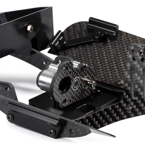 Tiny Portal Transmission 48P Gearbox with Slipper Pad for 1/10 LCG Chassis Cheater Rigs Capra AR45P CP44 Enduro Comp Fox Portal Axle Comp Builds (Silver) - color: Silver