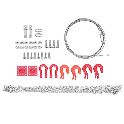 Fydun Rc Car Universal, 1 24 Winch Rope Model Accessories Tow Strap Rc Chain 10 Scale Vehicle Scale Buckle Trailer Chain