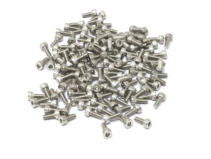 iexcell 100 Pcs M2.5 x 6mm Thread Pitch 0.45 mm Stainless Steel 304 Hex Socket Head Cap Screws Bolts Kit - size: M2.5 x 6mm