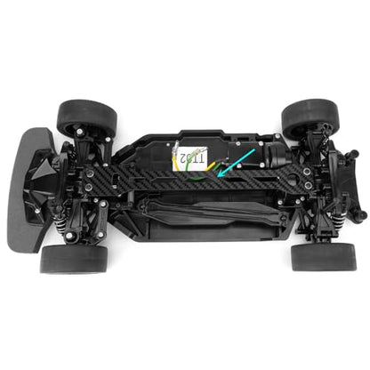 RC Carbon Fiber Battery Mount Plate Battery Retaining Mount Plate Battery Holder Strap Compatible with Tamiya TT02 1/10 RC On Road Touring Car Upgrade Parts