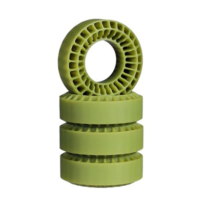 Silicone Rubber Tires Foam Inserts for 1/18 1/24 RC Crawler Fit for 1.0 inch 59-62mm*24mm Wheel Tires (4pcs Green) - color: 4pcs Green