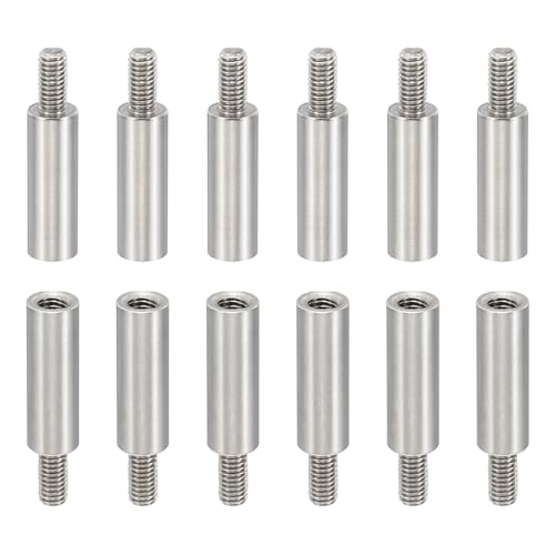 PATIKIL 24pcs M3 Standoffs, M3 17+6mm Spacer Standoffs Steel Threaded Standoffs Screws Kit 3mm ID 5mm OD Metric Male Female Thread Adapters for Circuit Board PCB RC Drones Motherboard - size: 17+6mm L