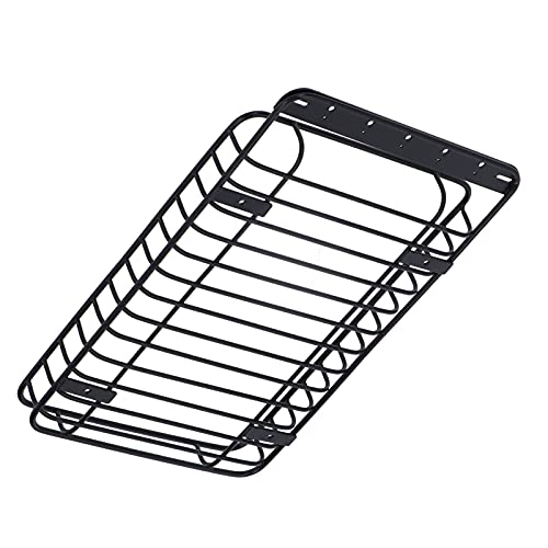 Roof Rack, Lightweight Metal Luggage Carrier for RC Truck Accessories, 1/10 Scale Off-Road Vehicle Parts for Hobbyists, Crawlers, and Trail Enthusiasts
