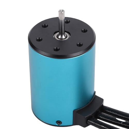 3650 Brushless Motor, Aluminum High Speed Sensorless 4000KV RC Motor, Lightweight Durable for 1/10 Scale RC Cars Trucks Buggies Off-Road Racing Enthusiasts