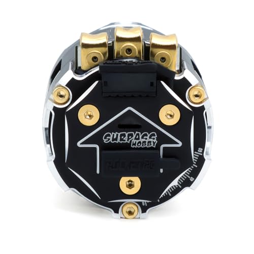 Surpass Hobby RC Rocket 540 V6 Sensored Brushless Motor, High Speed Brushless Motor for Traxxas-Horizon 1:10 RC Car Trucks Off-Road Vehicle (Shaft 3.175, 17.5T kv) - size: 17.5T KV, style: 540-V6 Motor