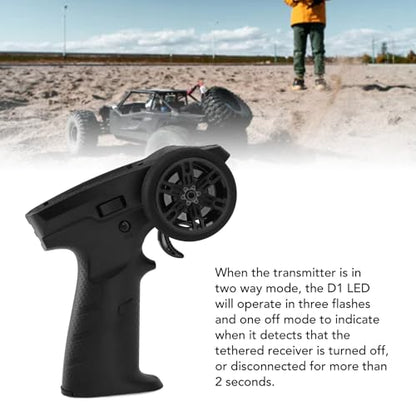 Sorandy Car Remote Controller and Receiver, RC Radio Control System with 2 Modes, 2.4GHz 7 Channels Transmitter & Receiver, Universal for Vehicle Boat Model