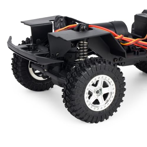 150mm 5.91in Wheelbase Assembled Frame Chassis with 2-Speed Gearbox for 1/18 RC Crawler TRX4M Bronco Defender JJRC C8809 c8801 Part