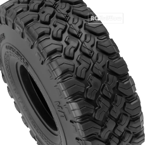 1.9 Inch RC Crawler Tires Skins Soft Rubber Off-Road Tyres for 1/10 TRX4 TRX6 SCX10 90046 AX103007 D90 Gen7 MST VS4-10,RCHuiWow High Grip Mud Terrain Tyres,StyleF - style: StyleF(4pcs)