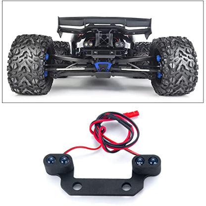 AXSPEED RC LED Light Headlight Taillight Front Rear Light Lamp for TRX E-REVO 2.0 4WD 1/8 RC Truck