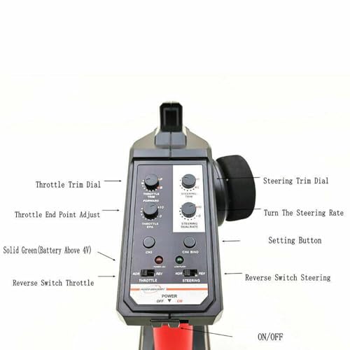4 Channel Digital Radio Control System 2.4GHz Transmitter+Receiver for RC Cars Boats Parts