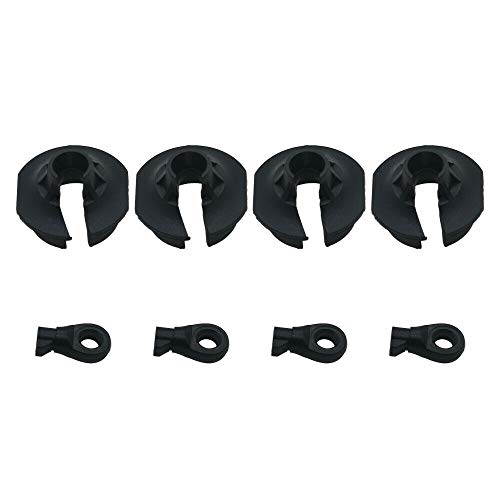 Plastic Heavy Duty Shock Rod End and Spring Cup Set (2 Pair) for Arrma 6S Kraton Outcast Typhon Big Rock Upgrade Parts