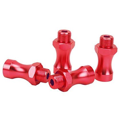 Ejoyous RC Wheel Hub Adapter Hex Drive Hub Adapter RC Hex Coupler 12mm to 17mm Aluminum Alloy CNC Machined 30mm Extension with 5mm Inner Diameter for 1/10 Car Truck (Red) - color: Red