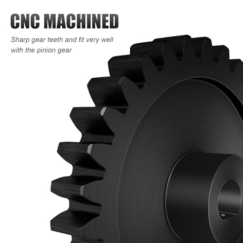 30T M1.5 Shaft with Bearing 45# Steel D-Shaped Hole Spur Gear with 20T Pinion Gear for TRAXXAS-1/5 X-MAXX 6S/8S Monster Truck and 1/6 4WD XRT 8S-78086-4, 1.5 Mod Large Transmission Gear Part - style: 20T + 30T
