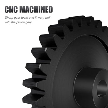 30T M1.5 Shaft with Bearing 45# Steel D-Shaped Hole Spur Gear with 20T Pinion Gear for TRAXXAS-1/5 X-MAXX 6S/8S Monster Truck and 1/6 4WD XRT 8S-78086-4, 1.5 Mod Large Transmission Gear Part - style: 20T + 30T
