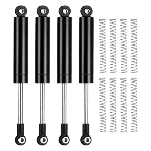 RC Shock Absorber (with Internal Spring Spare Springs), [for 1/10 RC Crawler ] - 83-111mm / Black / 4 Pcs - color: Black, size: 83-111mm