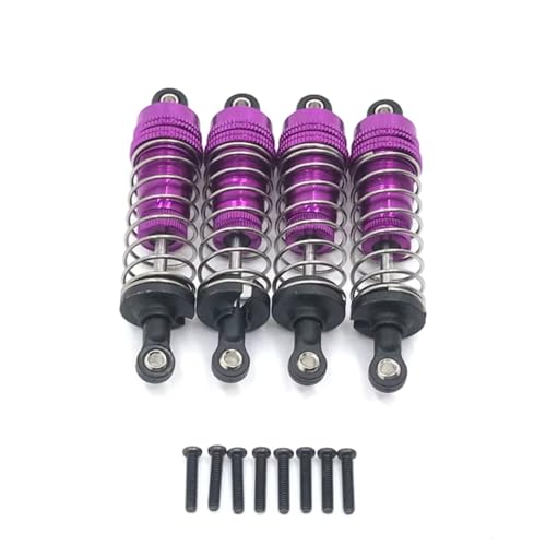 Compatible with WLtoys 1/14 144010 144001 144002 1/12 RC Car Upgrade Parts Accessories Metal External for Spring Hydraulic Shock RC Assortment(Purple) - color: Purple