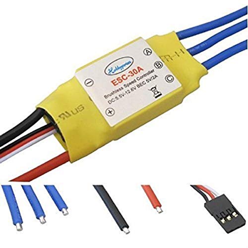 30A Brushless Speed Controller ESC for RC Helicopter Airplane Multirotor - size: 1pcs