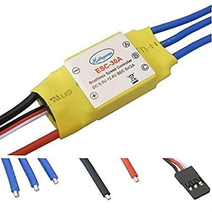 30A Brushless Speed Controller ESC for RC Helicopter Airplane Multirotor - size: 1pcs
