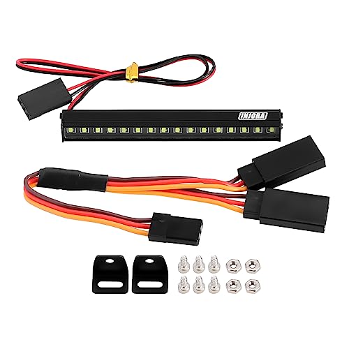 INJORA 16LED Metal Roof Light Bar with Y Wire for 1/18 TRX4M Defender