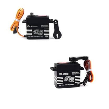 40KG Digital Servo High Torque Metal Gear IP67 Waterproof 180/270 Degree for 1:8 1:10 TRX6 Scx10 RC Crawler Car Robot YP3240MG (180 Degree) - style: 180 Degree