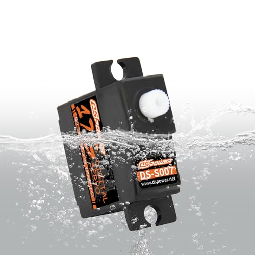 2PCS 17G RC Micro Servo, Waterproof RC Mini Digital Servo Motor with 25T Servo Horn for 1/18 1/16 1/14 RC Car Tank Boat Fixed-Wing Helicopter Airplane Robot Toy