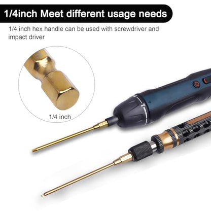 HobbyPark Hex Head Allen Wrench Drill Bit Set 1.27mm 1.5mm 2.0mm 2.5mm 3.0mm & Phillips Bit for RC Car Hobby Tool Kit Repair Tools (6-Pack)